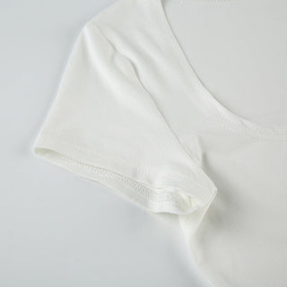 Solid color U-Neck slim fit top