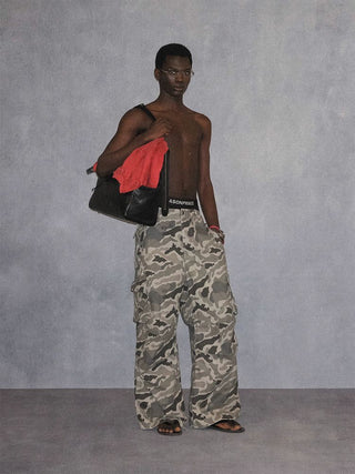 [MASONPRINCE] Rock Camo Wide Leg Cargo Pants