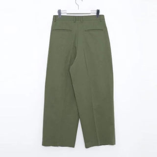 Pintuck Wide Chino Pants