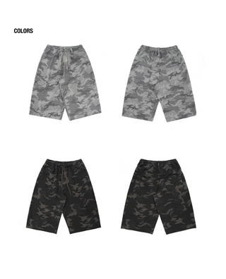 [MASONPRINCE] Camouflage Cropped Sweatpants