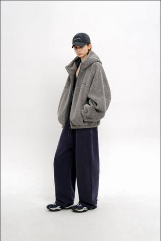 [MASONPRINCE] Fleece Hooded Jacket