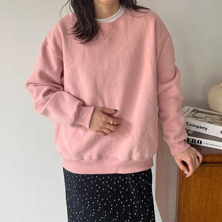 Pastel brushed fleece sweatshirt - P000KZUH
