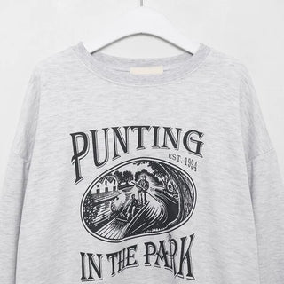Balloon sleeve sweatshirt