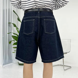 studio short denim pants