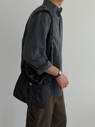 Luel Nylon Pigment Oversized Shirt