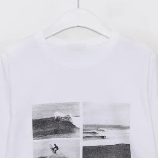Surfing print T-shirt