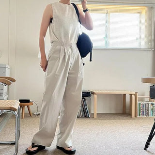 Two-pleat chino pants