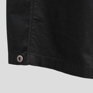 Wide-leg pants with elastic waistband and slits