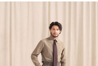 [CULTUM] Italian Pointed Collar Button-Down Shirt