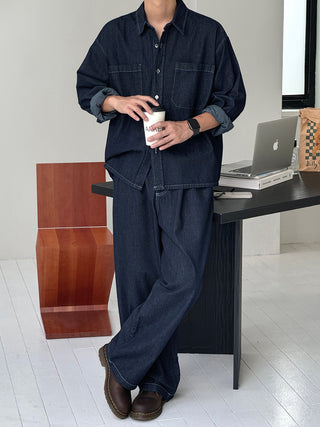 Thomas Raw Denim Shirt