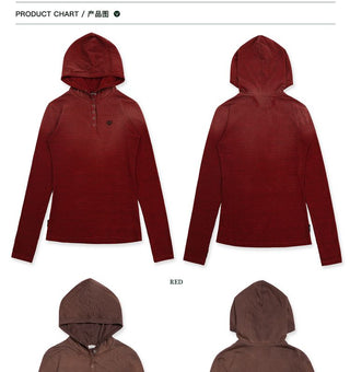 [Moromoro2] Old Hooded Long T-Shirt
