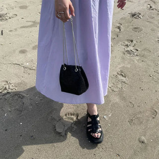 Sequin chain bag