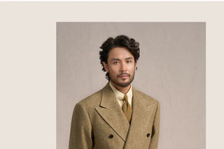 [CULTUM] 1930s Wool Blend Peak Lapel Blazer