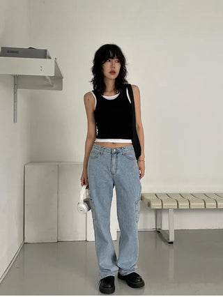 U line backless slim sleeveless (2c)