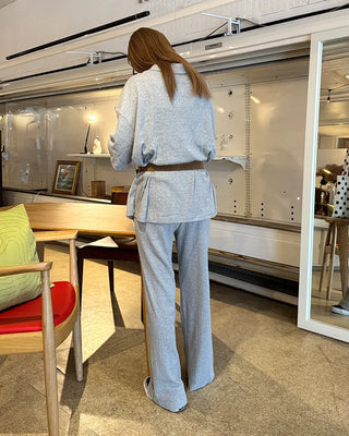 Perforated Button Sweatpants