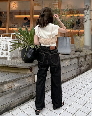 Shirred Cropped Bustier