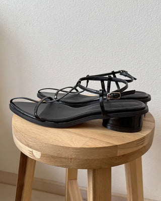 Strappy pointed-toe sandals