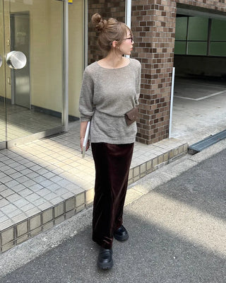 Oversized raglan knit