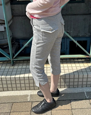 Sweat Slim Capri Pants