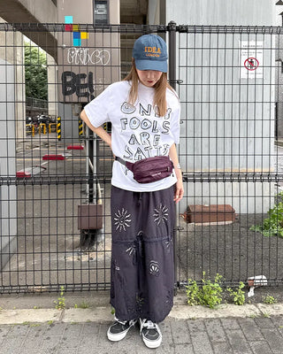 Crayon Lettering Short Sleeve T-Shirt