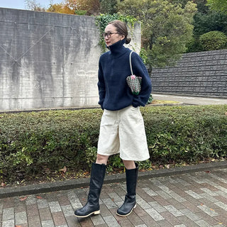 (Unisex) Half-Zip Knit