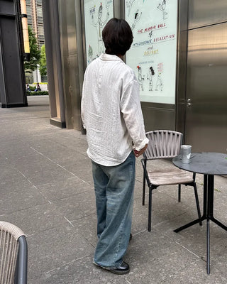Linen striped shirt