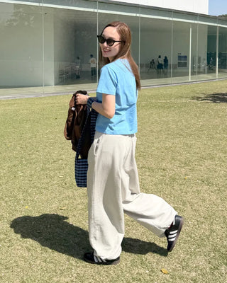 Belted Tuck Sweatpants