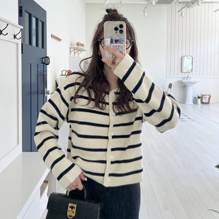 Striped cardigan