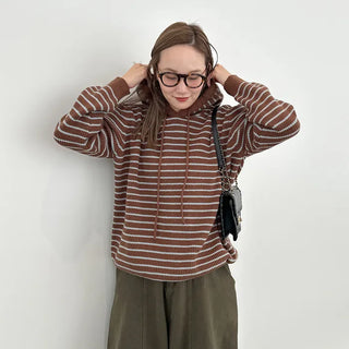 Striped Hoodie Knit