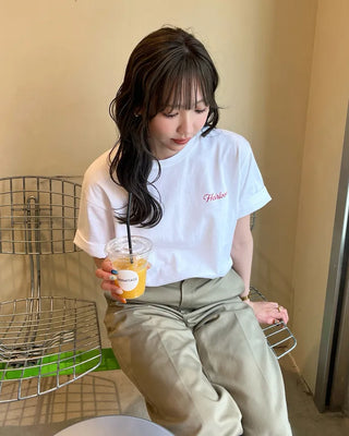 Tomato Lettering Loose Fit Short Sleeve T-Shirt