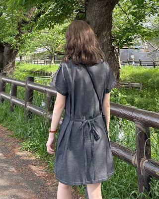 Shirt denim dress