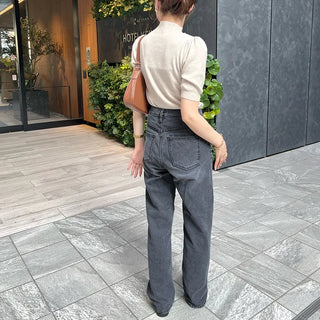 Straight-fit denim pants