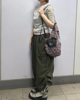 Polka Dot Nylon Backpack