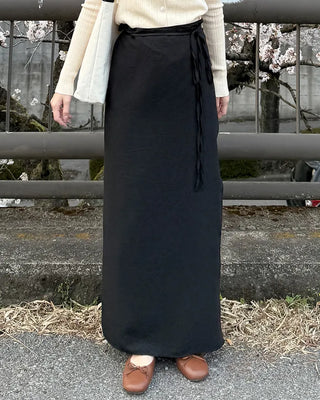 Layered strap wrap skirt