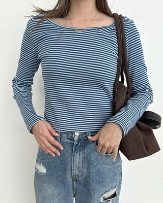Striped slim T-shirt
