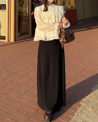 Tiered ruffle blouse