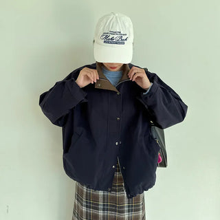 Color Point Cotton Jacket