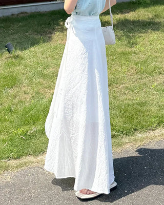 Wrap long skirt