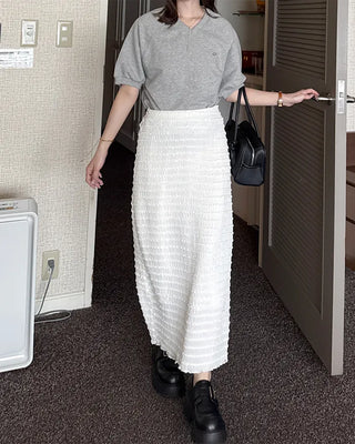 V-neck short-sleeve sweatshirt