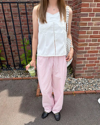 Double Stripe Summer Easy Pants