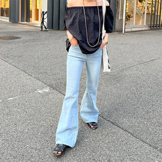 Bootcut denim pants
