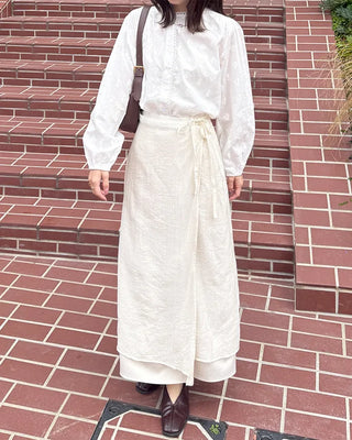 Flower pattern sheer blouse