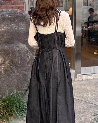 Denim bustier dress