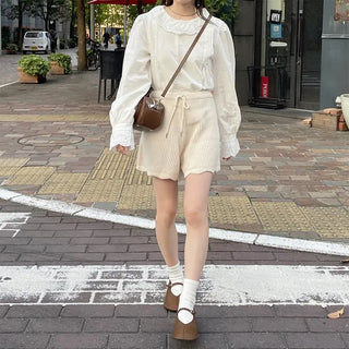 Wave Short Knit Pants