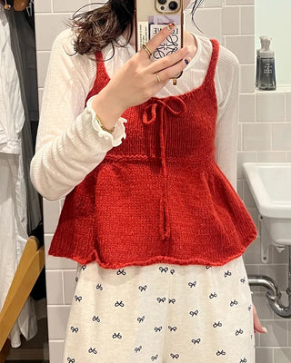 See-through wave T-shirt