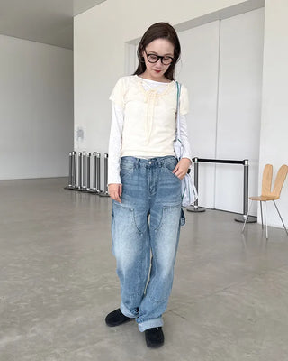 Carpenter denim pants