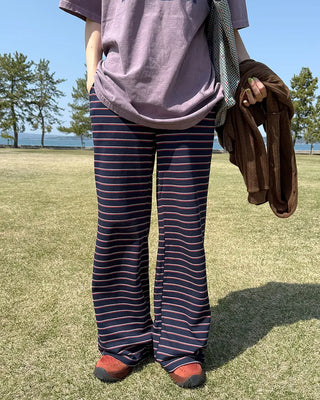 Striped Long Easy Pants