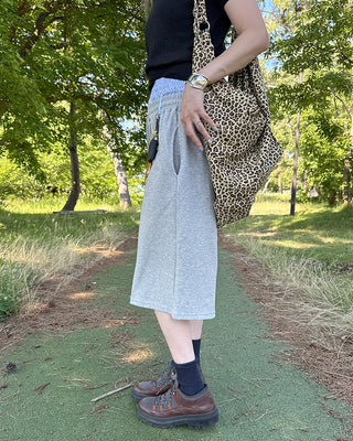 Layered sweat shorts