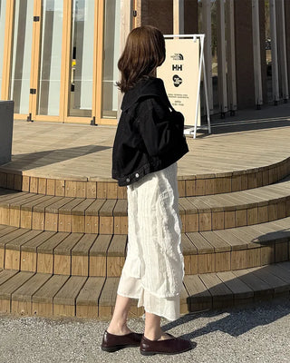 Big Collar Denim Jacket