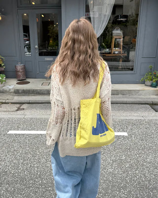 Loose-fitting openwork knit